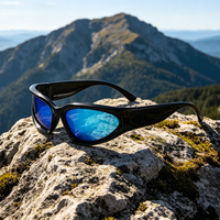 Lunettes de soleil de sport pour hommes, anti-UV, coupe-vent, surdimensionnées, modèle 2026, semi-cerclées, design élégant et esthétique