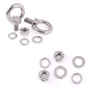 M16 Zware Schroefbout, Machines Schouder Opheffen Ring Oogbout Met 6 Stuks Vergrendelingsmoeren/Sluitringen/Platte Ringen Set - Product Image 2