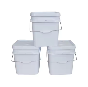 Vente en gros d'usine Seaux carrés avec poignée en plastique Seau carré en plastique de qualité alimentaire personnalisé avec couvercle - Product Image 6