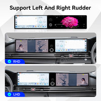 MOOKAKA Double écran 12,3 pouces Android 15 Carplay pour Hyundai Elantra 2020-2021 Autoradio GPS Navi Lecteur multimédia sans fil Écran tactile