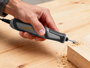 Kingvospro Alat Putar Kecepatan Variabel Tanpa Kabel, Pena Ukir Elektrik Mini dengan Steker Eropa, Abu-abu - Product Image 3