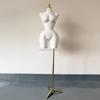 Mannequin de femme brésilienne en plastique BBL, robe de mariée, demi-corps, sexy, grande taille, gros buste, mannequin sans tête