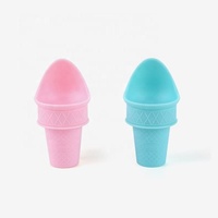 Tasse à crème glacée en plastique scoop cylindre tasse scoop Famille créative amusante maison cône de crème glacée tas scoop