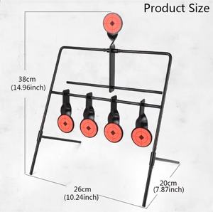 360 graden draaibare metalen bullseye outdoor compound boog automatische schietdoel met kunststof voor schieten en pijlgebruik - Product Image 5