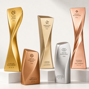 High Quality Custom <b>Trophy</b> Awards Solid Metal Plated Recognition <b>Trophy</b> For Employee Award Sales Contest And Conference - Product Image 1