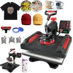 Freesub P8001X Split combo heat press machine T-shirt heat press machine 8 in 1 cup printing machine