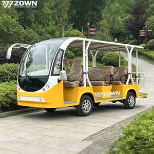 Bus touristique électrique écologique, conception entièrement fermée avec système de climatisation, faible vitesse pour les zones panoramiques - Product Image 1