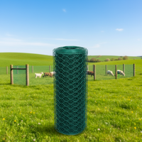 Grillage hexagonal tissé (fil de fer galvanisé) à mailles hexagonales, pliable pour cages, clôtures, gabions et enclos pour animaux