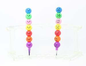 12 Crayons de <span class=keywords><strong>visage</strong></span> heureux et stylo Graffiti d'expression drôle outils et jouets de dessin d'étudiant en plastique pour enfants - Product Image 3