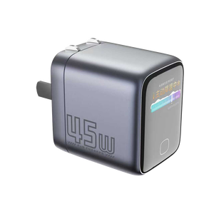 ที่ชาร์จโทรศัพท์แบบติดผนัง GaN พับได้ ดีไซน์ใหม่ล่าสุด หน้าจอ TFT อัจฉริยะ รองรับ PPS พร้อมจอแสดงผล AI อัจฉริยะ กำลังไฟ 45 วัตต์ คุณภาพดีที่สุด - Product Image 1