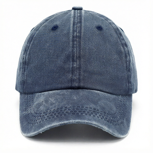 <span class=keywords><strong>Gorra</strong></span> de Béisbol Personalizada Unisex con Logotipo Bordado, de Sarga, Formal, de Alta Calidad, de Algodón Teñido y Lavado, Estilo Vintage, Color Sólido, para Deportes, Tipo Dad Hat, Tipo Cowboy, al por Mayor - Product Image 1