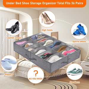 מחסן נעליים יציב אחסון נעליים עם מכסה ברור ארון אחסון לסלון - Product Image 2