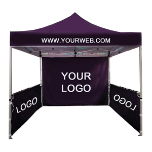 Top Fashion Custom Logo Black Printing 40mm Aluminium Stand Canopy <strong>Tent</strong> Advertising <strong>Tent</strong>