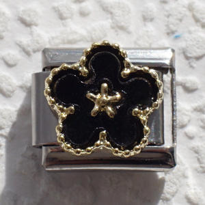 Pulsera de Acero Inoxidable con Dijes de Flor y Trébol de Cuatro Hojas Italiano Multicolor, Diseño de Enlace de Cadena para Empalmar DIY - Product Image 6