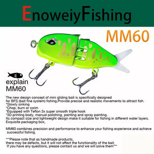 Mini Leurre Nageur BFS OEM pour Lancer de Précision, Leurre Léger en ABS Peint à <span class=keywords><strong>la</strong></span> <span class=keywords><strong>Main</strong></span> avec Corps Imprimé en 3D et Hameçon Triple pour <span class=keywords><strong>la</strong></span> Pêche en Mer et en Lac - Product Image 4