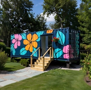 Maison préfabriquée de luxe en conteneur maritime, bureau de jardin moderne préfabriqué, studio insonorisé pour jardin, hôtel, mini-villa avec salle de bain - Product Image 6
