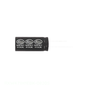 Condensateur original CAP ALUM 470UF 20% 25V RADIAL RXW471M1EBK-0820S - Product Image 1