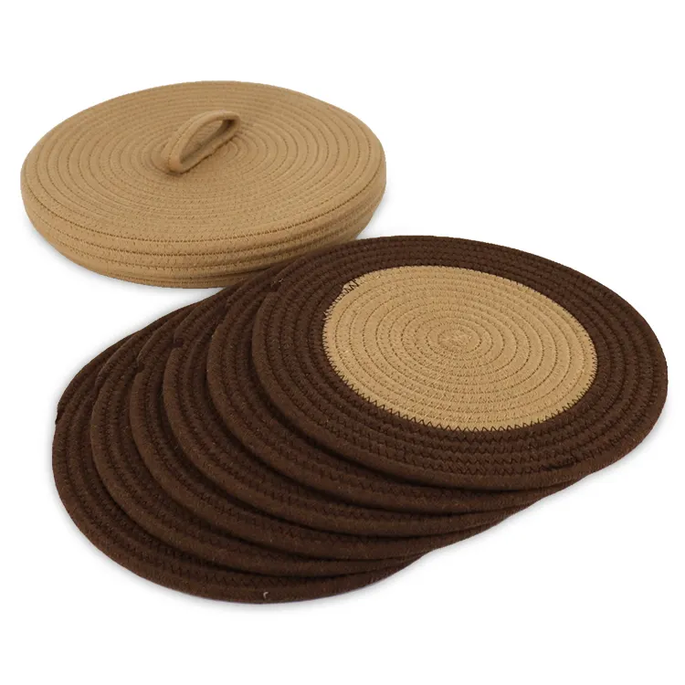 Eco-friendly Round Woven Placemats Custom Placemat Kitchen Table Mat Placemats
