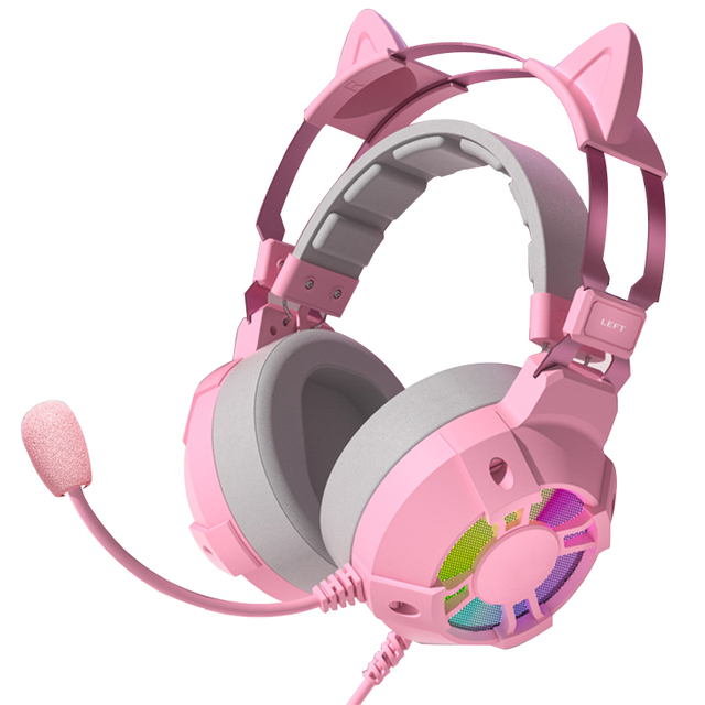 Professional DJ Wired Noise Cancelling Stereo Gaming Headphone RGB Over Ear Headset