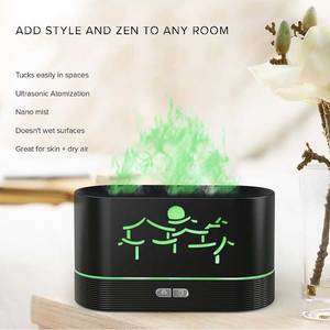 Xu hướng sản phẩm <span class=keywords><strong>2025</strong></span> New arrivals ngọn lửa xe khuếch tán không khí siêu âm độc đáo Độ ẩm LED cầu vồng khuếch tán đèn - Product Image 2