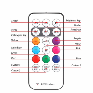 <b>Wireless</b> RGB LED Aircraft Strobe <b>Lights</b>, Car Motorcycle Warning Flash Atmosphere Lamp - Product Image 5