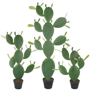 Vente en gros Grande plante Bonsaï Fleur en plastique <span class=keywords><strong>Cactus</strong></span> artificiel pour décoration de salle à manger - Product Image 1