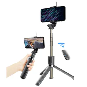Yaoji גמיש חצובה para celular 360 תואר כף יד טלסקופי למלא אור אלחוטי Selfie מקל עבור טלפון נייד