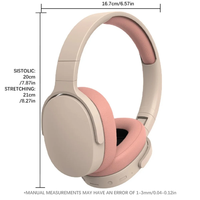 Headset terpasang di kepala P2961, earphone sangat lama baterai hidup nirkabel, subwoofer pengurang kebisingan