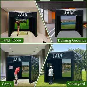 Cage de <span class=keywords><strong>simulateur</strong></span> de <span class=keywords><strong>golf</strong></span> gonflable d'intérieur en PVC noir de haute qualité avec impression personnalisée pour la maison - Product Image 4