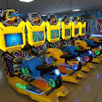 KAIMI Machine de jeu simulateur de course vidéo de moto électrique à monnayeur, modèle Super Bike TT, en métal pour enfants