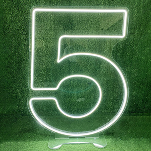 Número personalizado de fábrica de China, letrero de neón publicitario, letreros de neón LED impermeables, diseño libre, fiesta de cumpleaños, letrero de neón Led Acrílico - Product Image 1