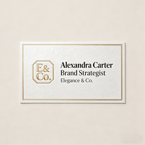 Tarjeta de Visita de Lujo Personalizada con Relieve 3D y Lámina Dorada, Papel Grueso Especial de Primera Calidad, Tarjeta con Nombre Estampado en Lámina para Ejecutivos - Product Image 2