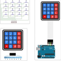 Cerradura de Puerta Eléctrica Industrial con Teclado Numérico Iluminado de Matriz 4x4