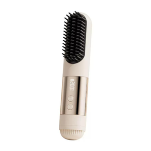 Brosse lissante sans fil en céramique avec affichage LED, chauffe rapide, peigne chauffant à vapeur <span class=keywords><strong>pour</strong></span> <span class=keywords><strong>cheveux</strong></span> épais et bouclés - Product Image 3
