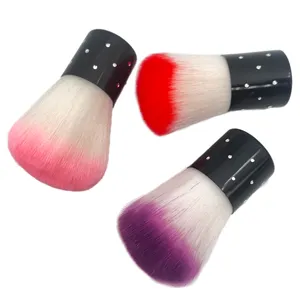 Supplier Remove Shape Nylon Mini Makeup Rainbow Hair Acryly Pink Care Soft Brush Dust Cleaning Nail Powder Manicure Tool Art