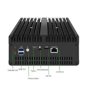 Mini PC Industrial H14 8505 4L <span class=keywords><strong>4</strong></span> 10G 10Gbe Tipo C USB con Consola SIM, Servidor, Caja ITX, Expansión, Sin Ventilador, SFP, DDR5 - Product Image 3
