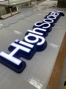 Lettres en relief 3D LED personnalisées en gros, homologuées UL, peintes qualité automobile, enseignes commerciales 3D LED, lettres en relief pour extérieur - Product Image 1