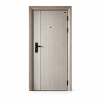 Porte intérieure moderne en WPC, porte à panneau plat, imperméable, résistante à l'humidité, résistante aux rayures, pour appartement, hôtel, école