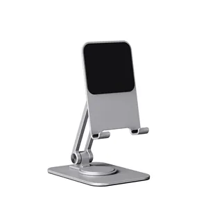 Yicosun dudukan ponsel Universal, dudukan telepon genggam dasar Desktop dapat disesuaikan untuk meja