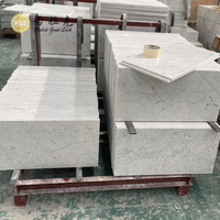 Carreaux de marbre blanc de Carrare d'Italie, mosaïque de marbre pour murs et sols