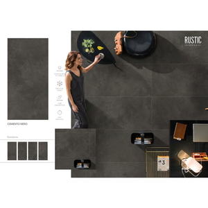 Italy Design Cotton Grey Rustic Glazed Porcelain Tiles 600x1200mm Marble Stone Look Matt Floor <b>Wall</b> - Product Image 5