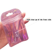 Bandes de plastique transparentes à fermeture éclair pour sacs en plastique, emballage de brosses, sacs transparents pour échantillons de maquillage pour petites entreprises