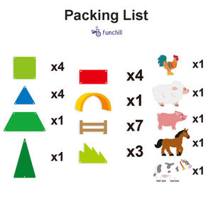 Animaux <span class=keywords><strong>de</strong></span> <span class=keywords><strong>la</strong></span> <span class=keywords><strong>ferme</strong></span> Imagination jouets créativité Montessori jouets éducatifs carreaux <span class=keywords><strong>de</strong></span> construction magnétiques carreaux magnétiques - Product Image 4