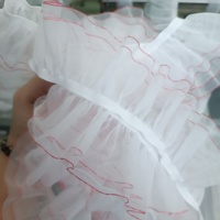 Bordure en dentelle élastique en polyester, caoutchouc et nylon de haute qualité, personnalisée, 5,5 cm de large, référence 0286/5.5