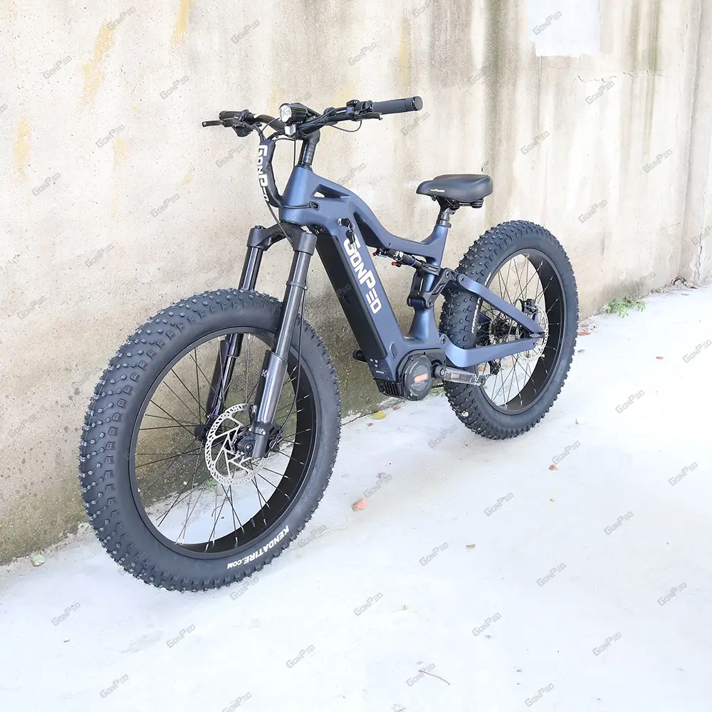 Gonped จักรยานคาร์บอน48V 1000W,Bafang มอเตอร์ขนาดกลางรองรับคาร์บอน Mtb Ebike จักรยานเสือภูเขาไฟฟ้าแบบเต็มรูปแบบ