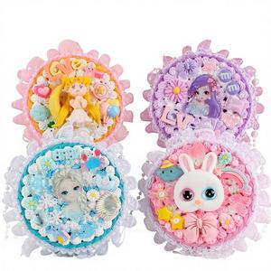 Kit de loisirs créatifs pour enfants : Sac <span class=keywords><strong>à</strong></span> main princesse en colle crème, jouet fait main pour petite fille, matériaux d'artisanat pour la maternelle, boîte <span class=keywords><strong>à</strong></span> <span class=keywords><strong>bijoux</strong></span>, boîte colorée - Product Image 1