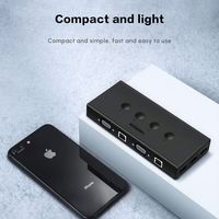 Conmutador KVM UGREEN VGA 4 en 1, Caja Conmutadora KVM USB de 4 Puertos, Compatible con 1920*1440 60Hz para PC, TV, Monitor CM154