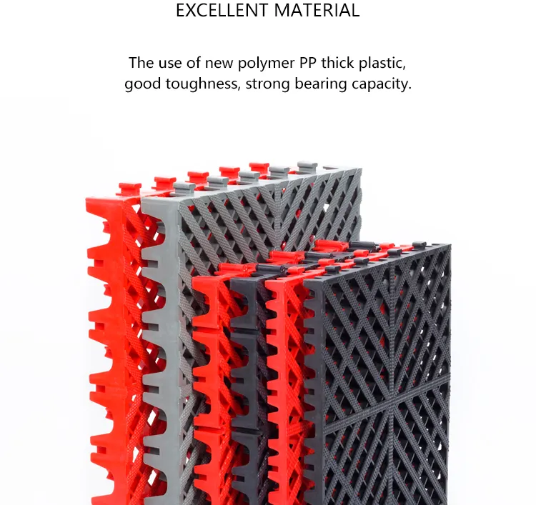 Manufacture Plastic Anti Slip Composite Interlocking Garage Tile Flooring for Car Wash Mat