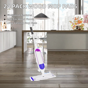 Paquete de 24 Almohadillas de Microfibra Duraderas para Mopa Eléctrica, Repuestos para Limpieza de Pisos de Madera - Product Image 3