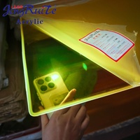 Vente directe d'usine de haute qualité, feuilles d'acrylique dorées personnalisables, découpe, gravure, pliage, thermoformage, polissage, UV